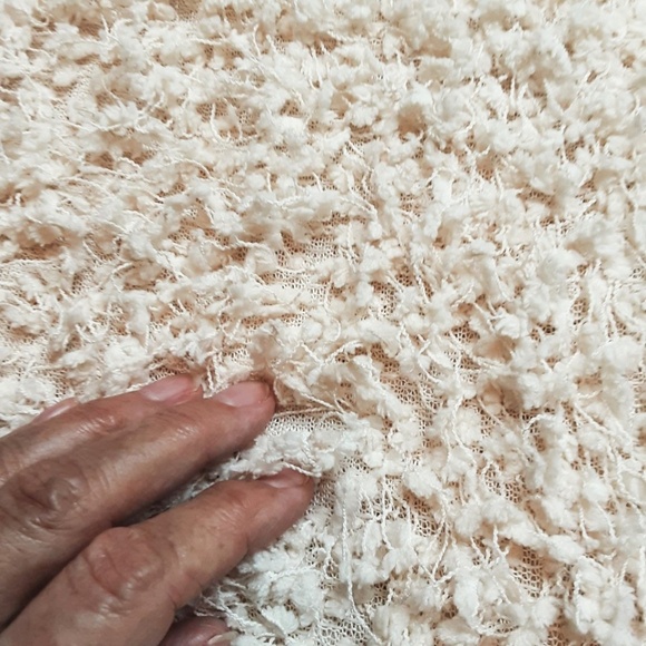 NWT Paisley Vine Beige Fringe Pullover Tunic Sweater Batwing Sleeve One Size - Picture 7 of 13